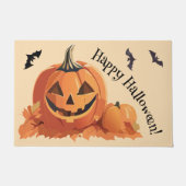 Paillasson Joyeux Halloween Jack 0 lanterne (Devant)