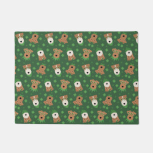 Paillasson Joyeux Jour de la Saint Patrick Welsh Wire Fox Ter