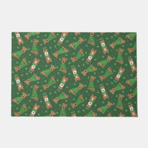 Paillasson Joyeux Jour de la Saint Patrick Welsh Wire Fox Ter