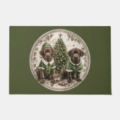 Paillasson Joyeux Noël Black Labrador Retriever Puppy (Devant)