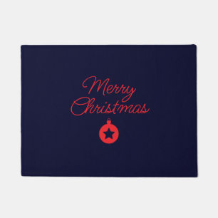 Paillasson Joyeux Noël Black Rock Bleu classique Unique