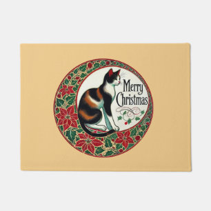 Paillasson Joyeux Noël Calico Cat