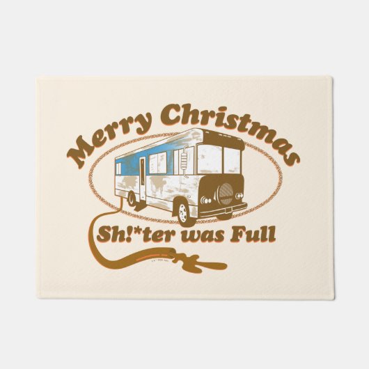 Paillasson Joyeux Noël, Chut !*ter était plein (Devant)