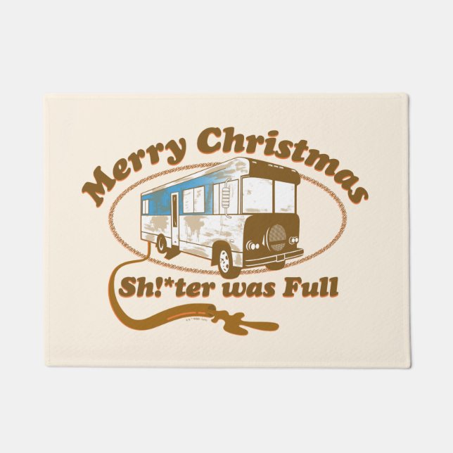 Paillasson Joyeux Noël, Chut !*ter était plein (Devant)