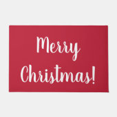 Paillasson Joyeux Noël élégant Script rouge (Devant)