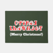 Paillasson Joyeux Noël en Cherokee Welcome Mat (Devant)