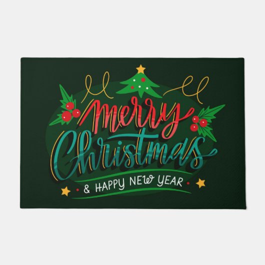 Paillasson Joyeux Noël et Bonne Année (Devant)