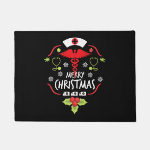 Paillasson Joyeux Noël infirmière docteur Ambulance Tee - shi