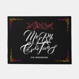 Paillasson Joyeux Noël noir -