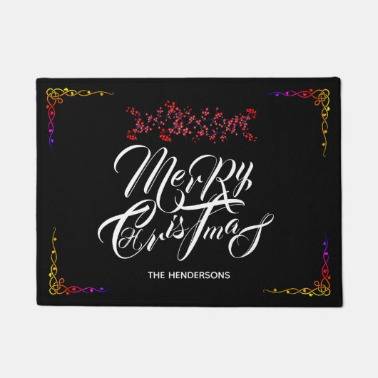 Paillasson Joyeux Noël noir - (Devant)