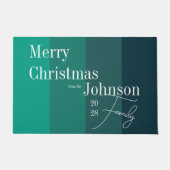 Paillasson Joyeux Noël personnalisé Typographie moderne (Devant)