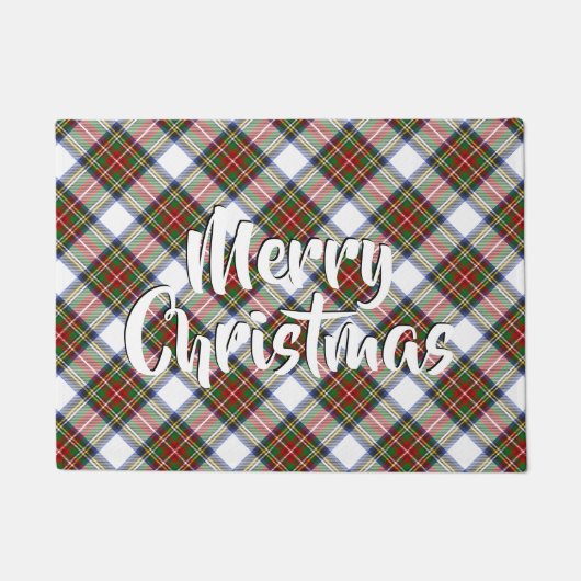 Paillasson Joyeux Noël Plaid Stewart Royal Tartan (Devant)