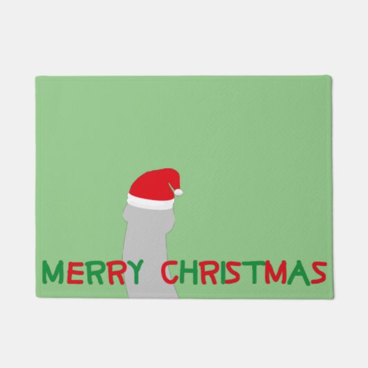 Paillasson joyeux noël santa claus caractère (Devant)