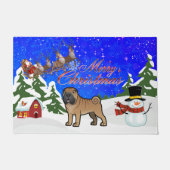 Paillasson Joyeux Noël Shar Pei (Devant)
