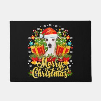 Paillasson Joyeux Noël Whippet Maman Papa Noël