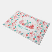 Paillasson Joyeux OEufs Décorés De Pâques Oreilles De Lapin (Incliné)