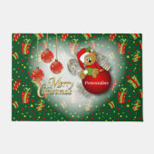 Paillasson Joyeux Ours de Noël (Devant)