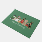 Paillasson Joyeux Pawlidays Chiens Red Green (Incliné)