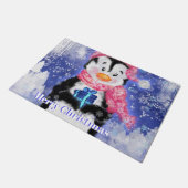 Paillasson Joyeux pingouin - Noël - (Incliné)