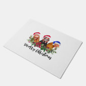 Paillasson Joyeux poulet de Noël (Incliné)