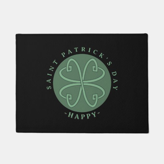 Paillasson Joyeux Shamrock de la Saint Patrick (Devant)