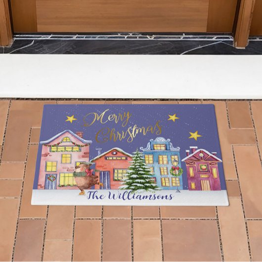 Paillasson Joyeux Village de Noël