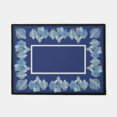 Paillasson Jues de gingembre bleu et blanc de la Marine (Devant)