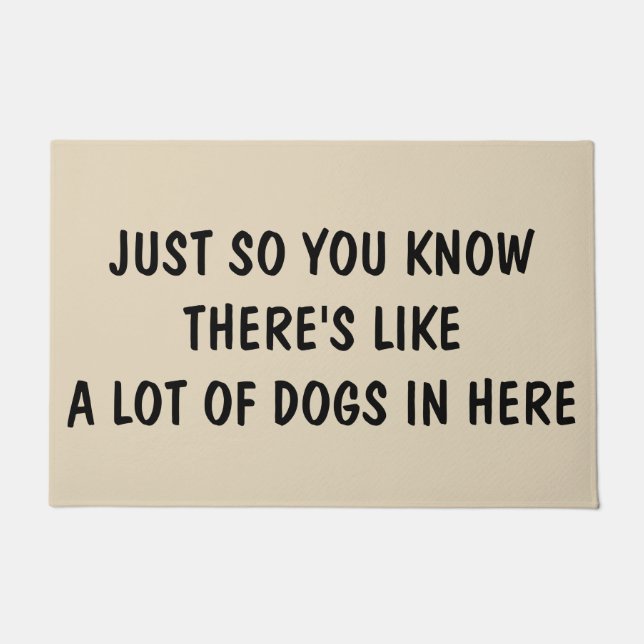 Paillasson Juste ainsi vous savez qu'il y a comme beaucoup de (Devant)