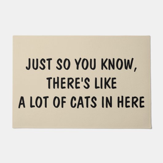 Paillasson Juste ainsi vous savez qu'il y a comme beaucoup de (Devant)