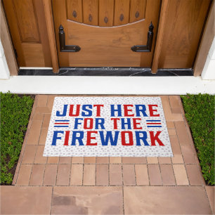 Paillasson Juste Ici Pour Le Feu D'Artifice Drôle Pour Deux