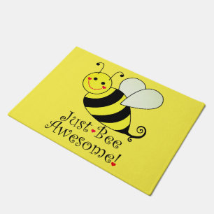 Paillasson Juste le jaune impressionnant d'abeille gaffent