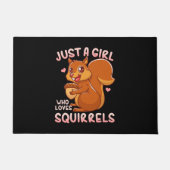 Paillasson Juste une fille qui aime les écureuils (Devant)