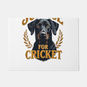 Paillasson Justice pour Cricket Typographie Mémorial de Chien