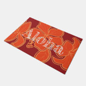 Paillasson Kailua Hibiscus Hawaii Floral Aloha Rouge (Incliné)