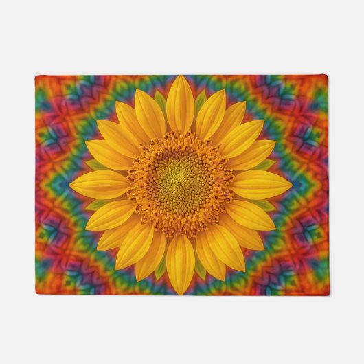 Paillasson Kaleidoscope Sunflower  (Devant)