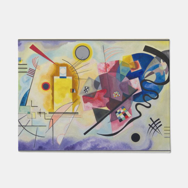 Paillasson KANDINSKY - Jaune Rouge Bleu (Devant)