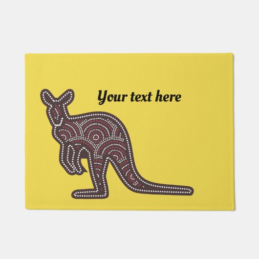 Paillasson Kangaroo Mosaic personnalisable (Devant)