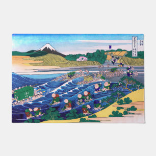 Paillasson Katsushika Hokusai - Fuji from Kanaya on Tokaido