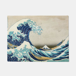 Paillasson Katsushika Hokusai - La Grande vague au large de K