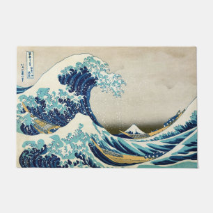 Paillasson Katsushika Hokusai - La Grande vague au large de K
