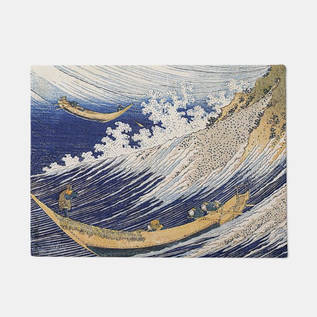 Paillasson Katsushika Hokusai. vagues (Devant)