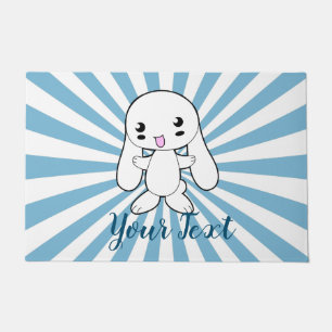 Paillasson Kawaii Bunny sur la coutume de l'accolade