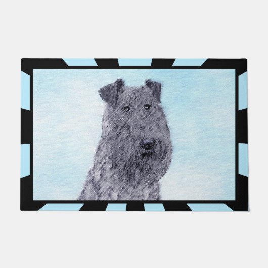 Paillasson Kerry Blue Terrier peinture mignonne Chien d'origi (Devant)
