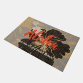 Paillasson Ketmie hawaïenne de plage de Banzai florale Aloha (Incliné)