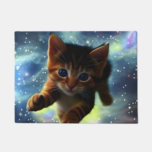 Paillasson Kitten Volant Dans L'Espace (Devant)