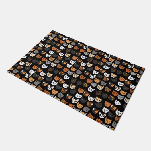 Paillasson Kitty Chats partout motif (Incliné)