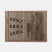 Paillasson Knock Woodland Woodpecker Bird Rustic Nature (Devant)