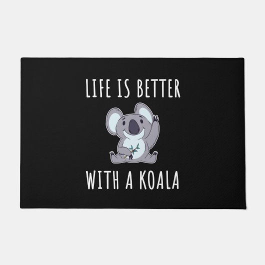 Paillasson Koala - La Vie Est Meilleure Avec Un Koala (Devant)