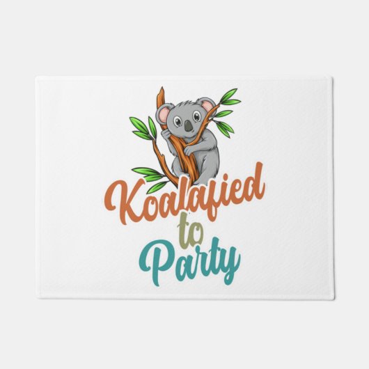 Paillasson Koalafied au Parti Qualifié Pun Cute et Funny Ko (Devant)
