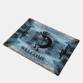 Paillasson Kokopelli Desert Mosaic Blue (Incliné)